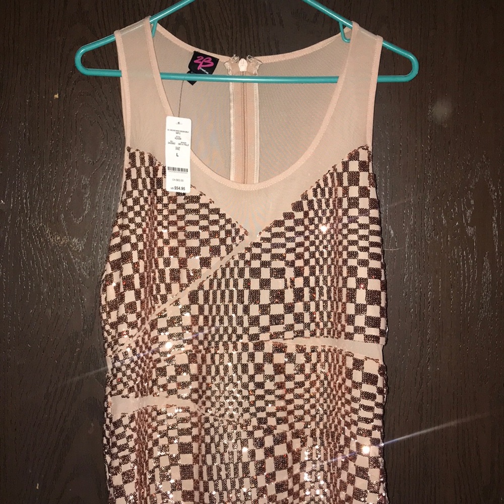 bebe sequin dress